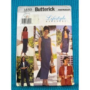 Butterick 3530 pattern top pants dress jacket sz 8 10 12